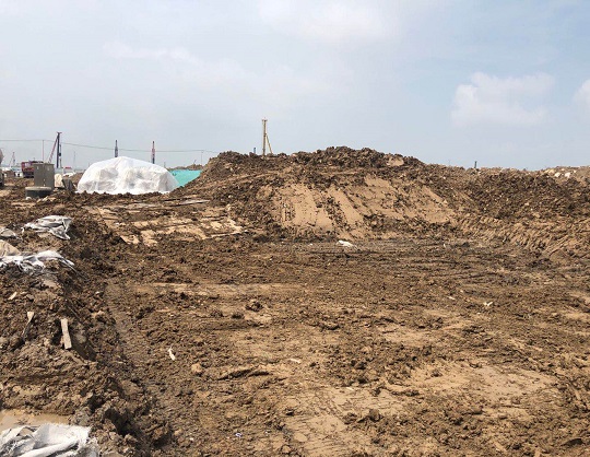 徐圩盛虹石化场地固化