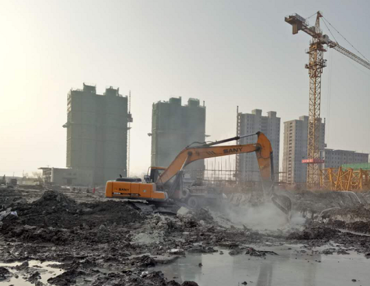 2018年连云港开发区翔海路施工现场